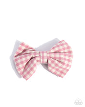 Load image into Gallery viewer, Gingham Grove Pink Hair Clip