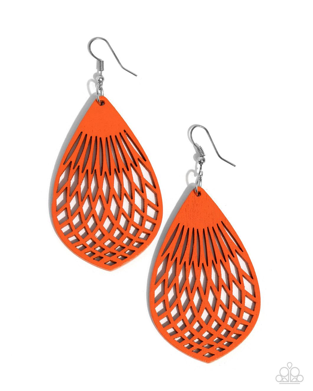 Caribbean Coral Orange Earrings