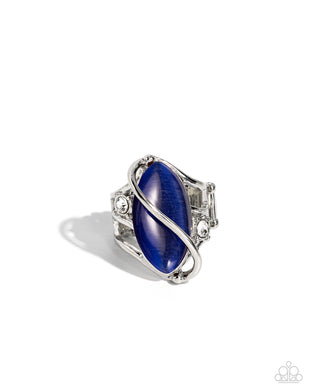 Enlightened Elegance Blue Ring