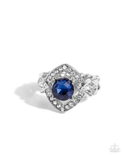 Load image into Gallery viewer, Undefeated Dazzle Blue Skinny Band Ring