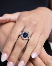 Load image into Gallery viewer, Undefeated Dazzle Blue Skinny Band Ring