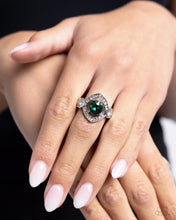 Load image into Gallery viewer, Undefeated Dazzle Green Skinny Band Ring