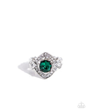 Load image into Gallery viewer, Undefeated Dazzle Green Skinny Band Ring