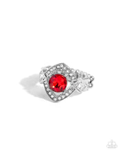 Load image into Gallery viewer, Undefeated Dazzle Red Skinny Band Ring