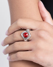 Load image into Gallery viewer, Undefeated Dazzle Red Skinny Band Ring