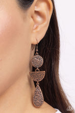 Load image into Gallery viewer, Artisanal Allure Copper Earrings