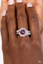 Load image into Gallery viewer, Titanic Tango Purple Skinny Band Ring