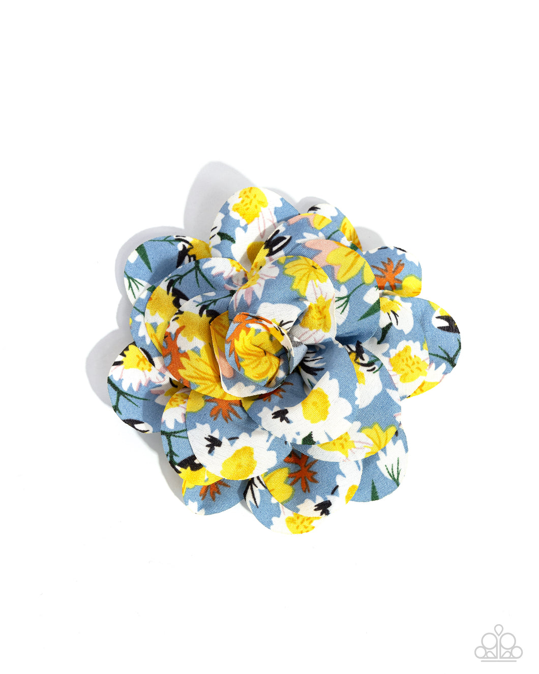 Flower Patch Paradise Blue Hair Clip
