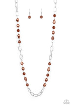 Load image into Gallery viewer, Tea Party Tango Brown Necklace