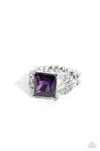 Load image into Gallery viewer, Deluxe Drama Purple Skinny Band Ring