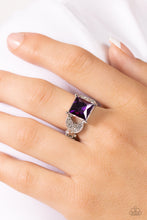 Load image into Gallery viewer, Deluxe Drama Purple Skinny Band Ring