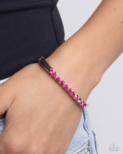Load image into Gallery viewer, Mystical Masterpiece Pink Hinge Bracelet