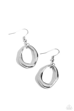 Asymmetrically Artisan Silver Earrings