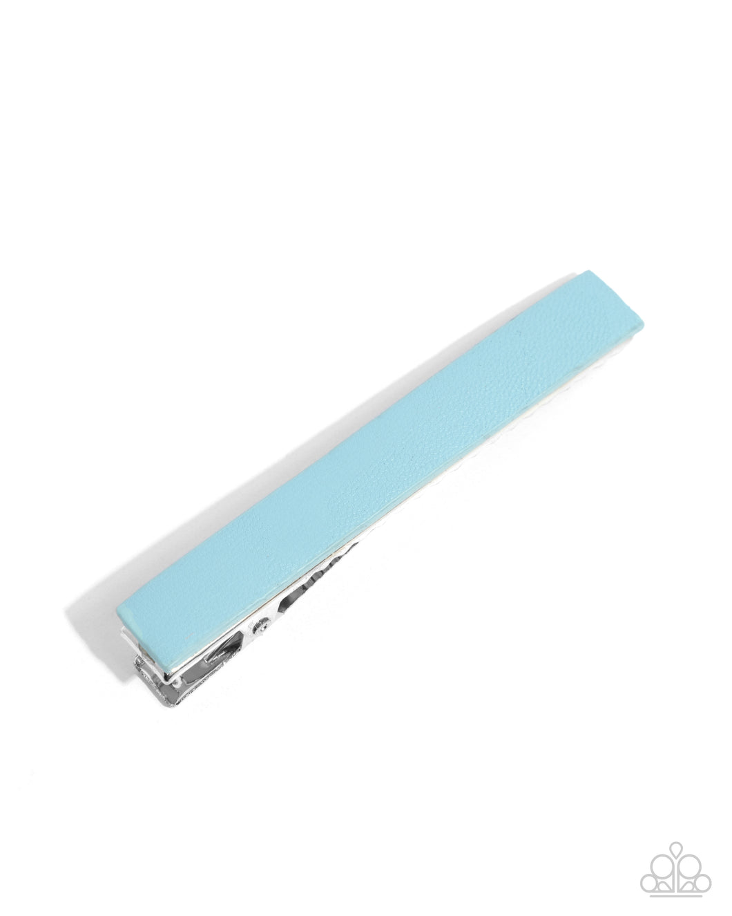 Tough as PLEATHER Blue Hair Clip