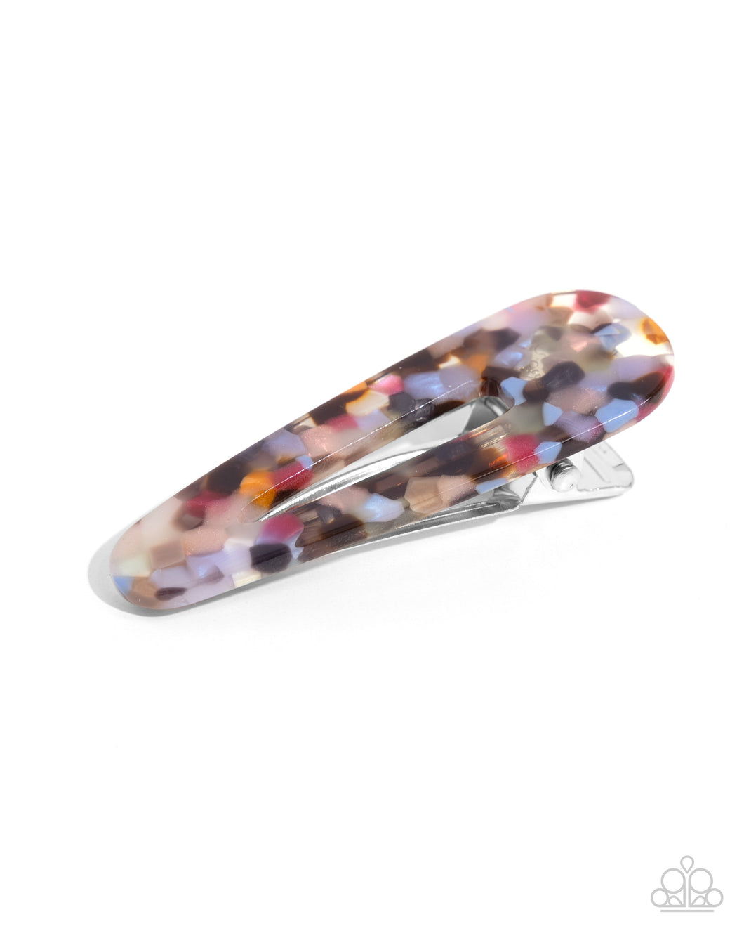 Teasingly Terrazzo Brown Hair Clip