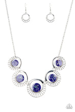 Load image into Gallery viewer, Elliptical Effervescence Purple Necklace
