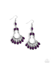 Load image into Gallery viewer, Girly Girl Getup Purple Earrings
