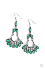 Load image into Gallery viewer, Girly Girl Getup Green Earrings