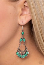 Load image into Gallery viewer, Girly Girl Getup Green Earrings