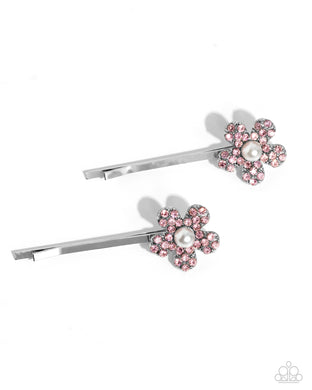 Playfully Perennial Pink Hair Clip