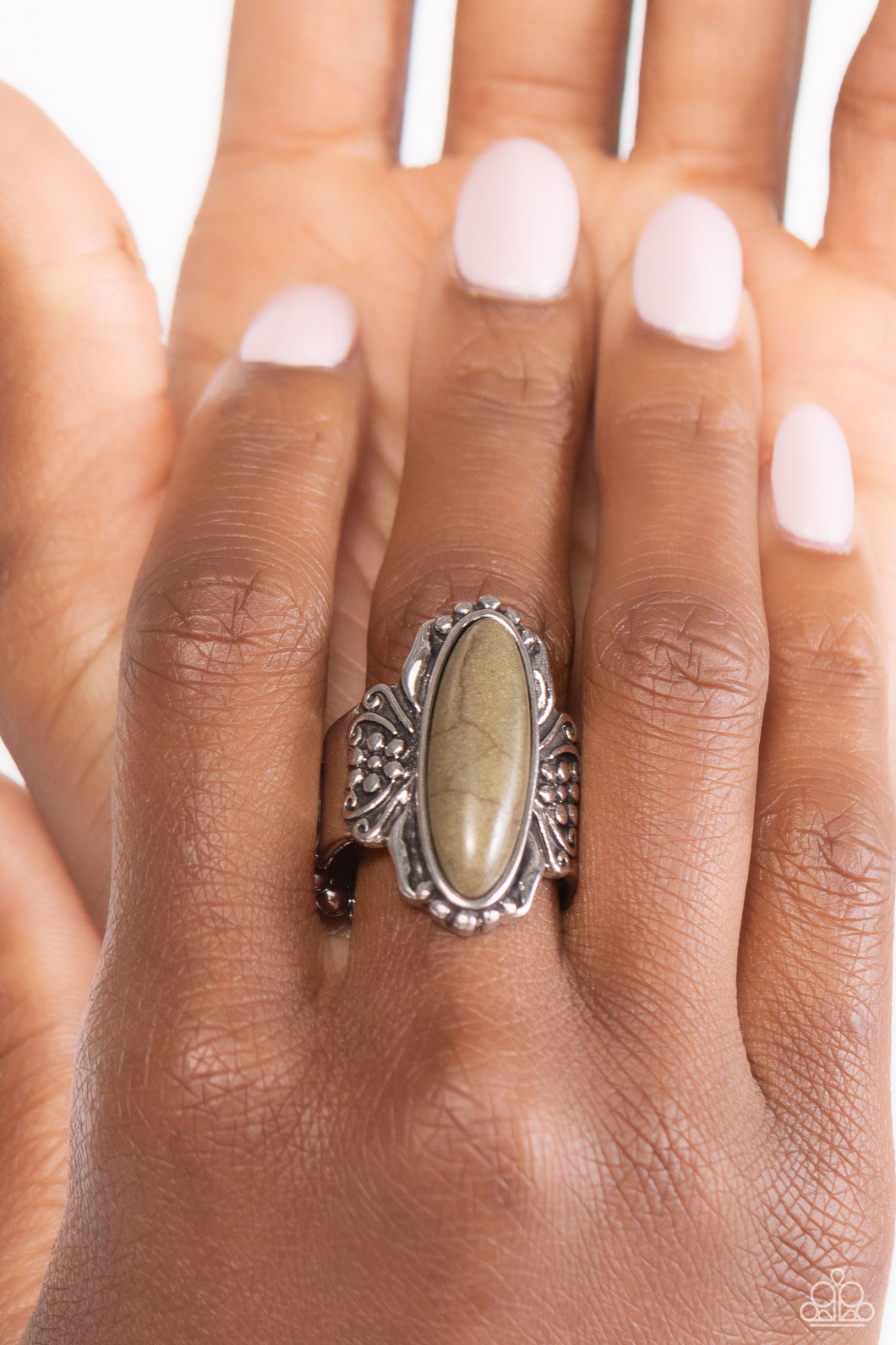 Dreamy Desertscape Green Ring
