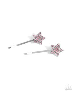 Just Getting STAR-ted Pink Hair Clips