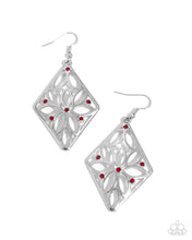 Load image into Gallery viewer, Pumped Up Posies Red Earrings