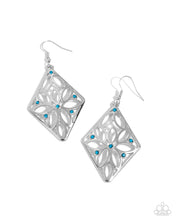 Load image into Gallery viewer, Pumped Up Posies Blue Earrings