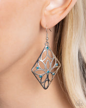 Load image into Gallery viewer, Pumped Up Posies Blue Earrings