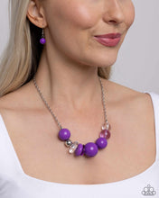 Load image into Gallery viewer, Bauble Bonanza Purple Necklace