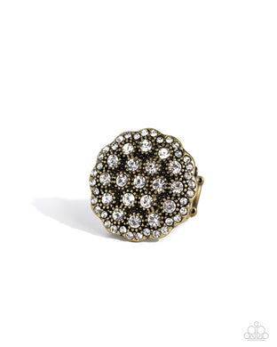 Blingy Bouquet Brass Ring