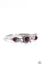 Load image into Gallery viewer, Expert Elegance Red Hinged Bangle