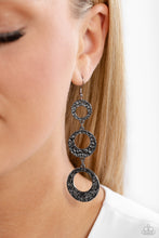 Load image into Gallery viewer, High Society Stunner Black Earrings