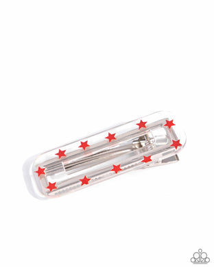 Super Spangly Red Hair Clip