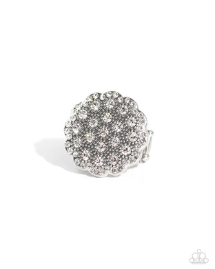 Blingy Bouquet White Ring