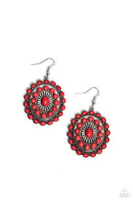 Bohemian Badlands Red Earrings