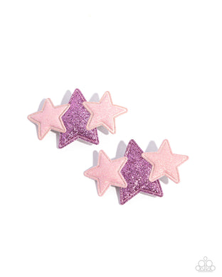 Starry Seamstress Pink Hair Clips