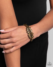 Load image into Gallery viewer, Glamorously Garnished Brass Bracelet