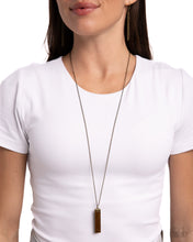 Load image into Gallery viewer, Set in GEMSTONE Brass Necklace