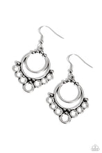 Load image into Gallery viewer, Rustic Rotary Silver Earrings