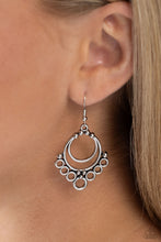 Load image into Gallery viewer, Rustic Rotary Silver Earrings