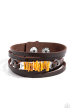Load image into Gallery viewer, Tropical Trek Yellow Wrap Bracelet