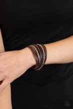 Load image into Gallery viewer, Studded Sensation Brown Urban Bracelet