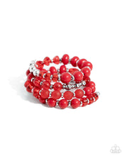 Load image into Gallery viewer, Colorful Charade Red Coil Bracelet