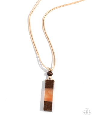 Timber Totem Orange Urban Necklace