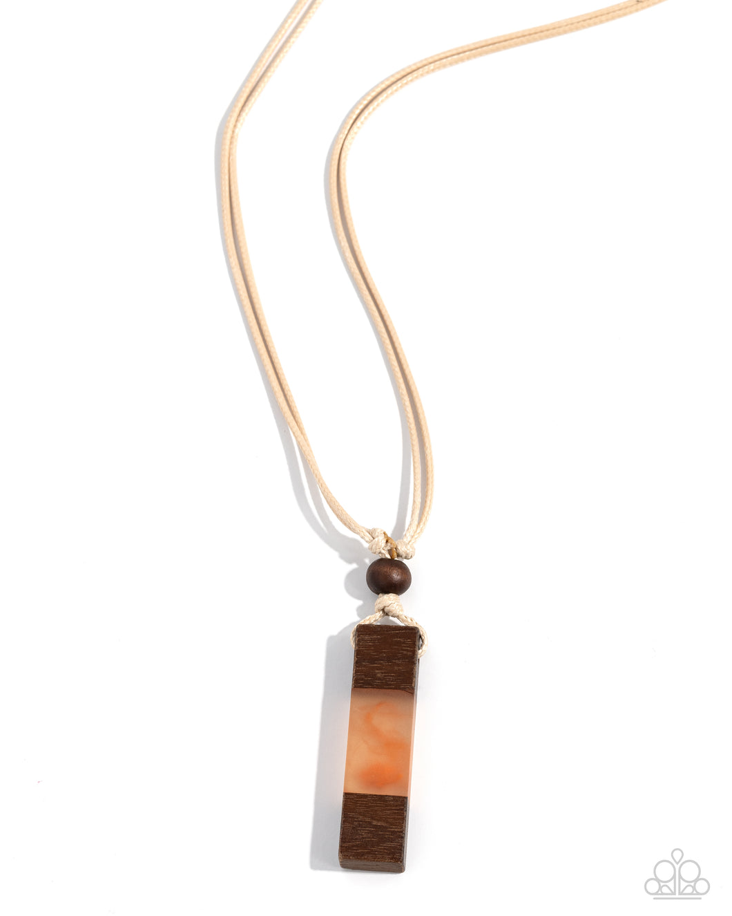 Timber Totem Orange Urban Necklace
