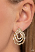 Load image into Gallery viewer, Red Carpet Reverie Gold Post Earrings