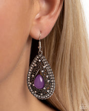 Load image into Gallery viewer, Cloud Nine Couture Purple Earrings