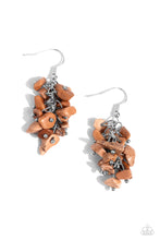 Load image into Gallery viewer, Pebble Palette Brown Earrings