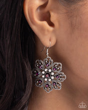 Load image into Gallery viewer, Garden of Love Purple Earrings